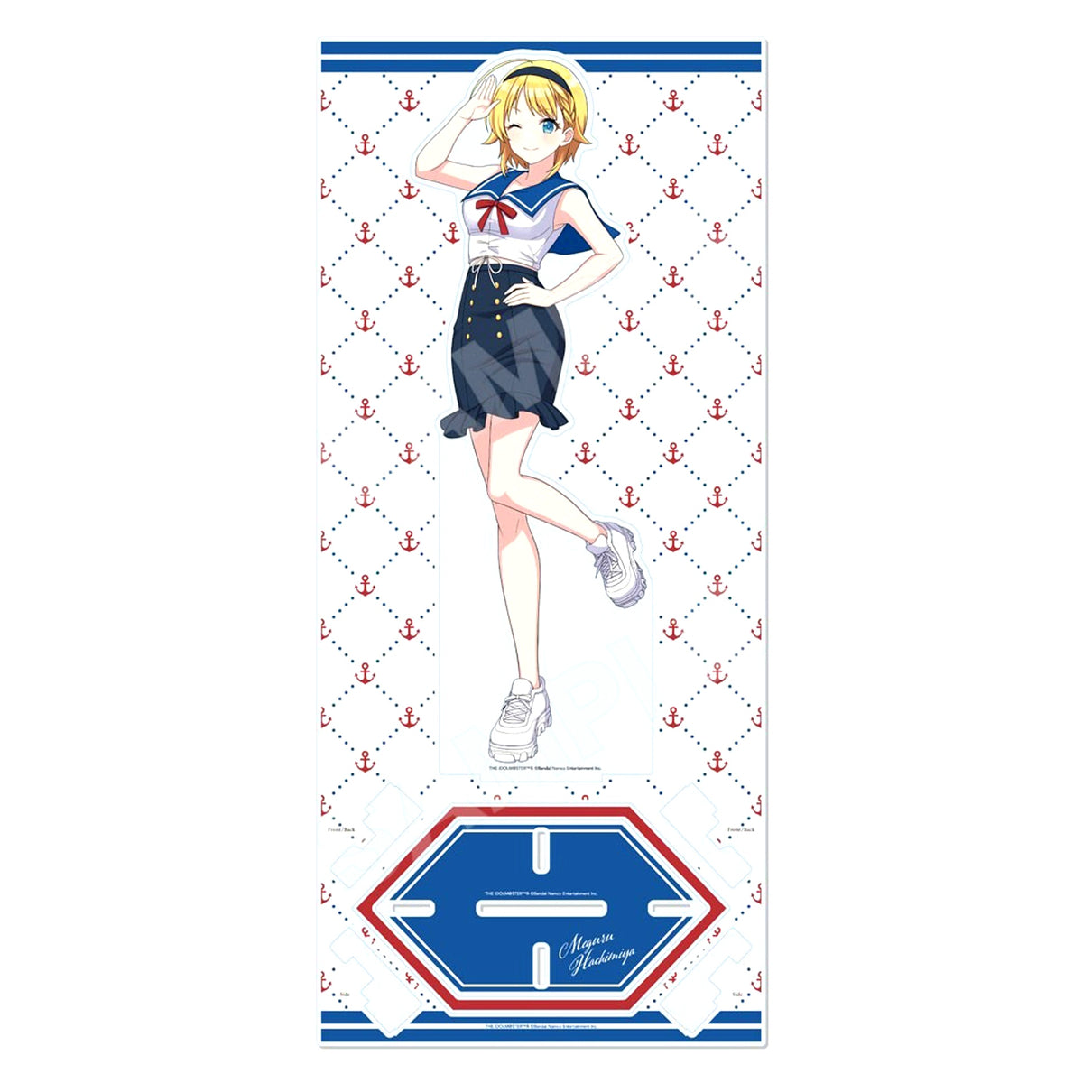 Meguru Hachimiya Parallel Marine Look Ver. Tall Acrylic Stand THE IDOLM@STER Shiny Colors x Minatomirai Line Collab [USED]