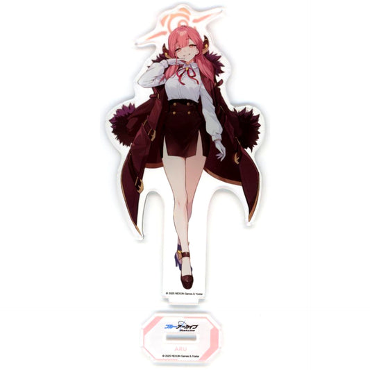 Aru Rikuhachima Single Item Acrylic Stand LisAni! Vol.58 Blue Archive Character & Music Guide Complete Limited Quantity Set Bundle Bonus [USED]