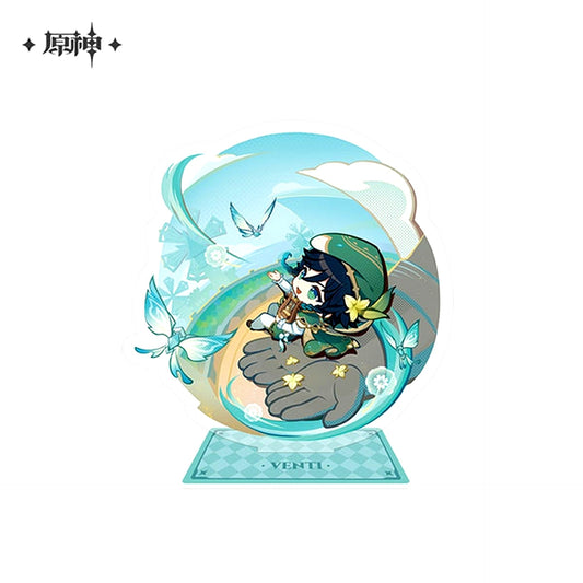 Venti Teyvat Exhibition Series Deformed Acrylic Stand Genshin Impact [USED]