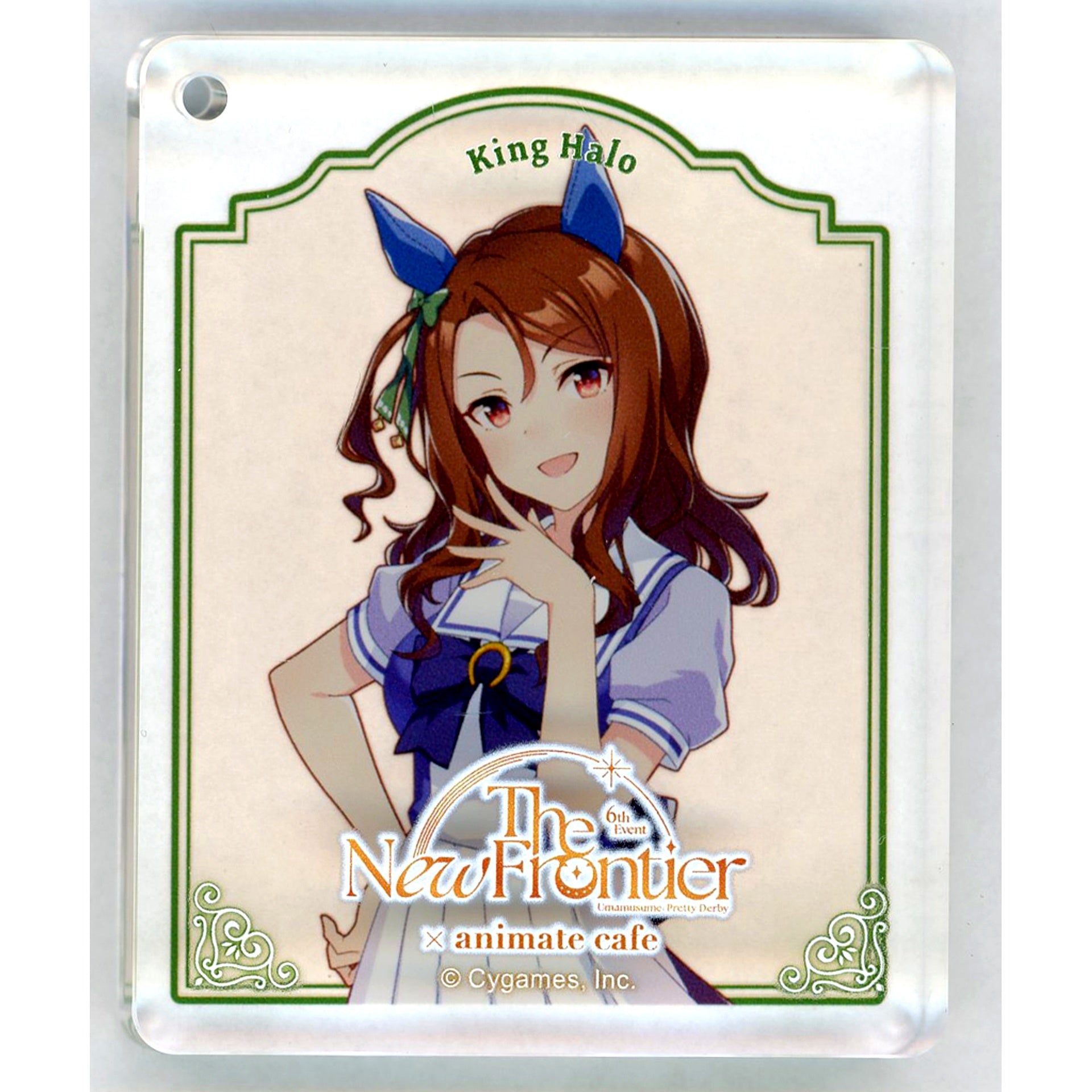 King Halo Uma Musume Pretty Derby 6th EVENT The New Frontier Autumn Performance x animatecafe Branch CoLotta Trading Acrylic Plate Keychain Group B [USED]