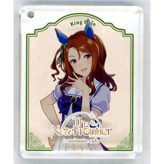 King Halo Uma Musume Pretty Derby 6th EVENT The New Frontier Autumn Performance x animatecafe Branch CoLotta Trading Acrylic Plate Keychain Group B [USED]