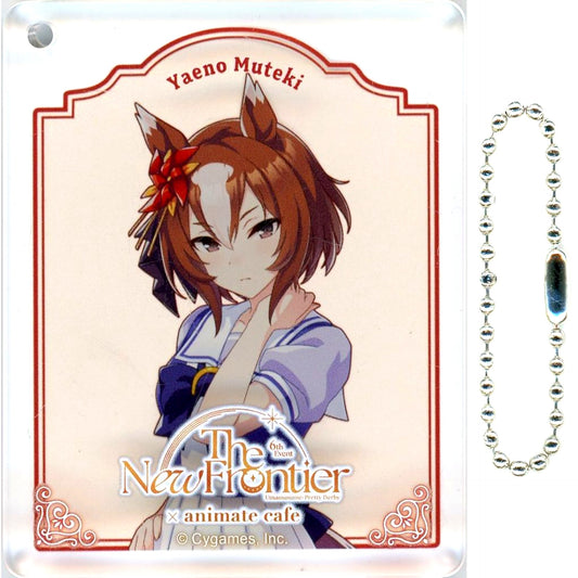Yaeno Muteki Uma Musume Pretty Derby 6th EVENT The New Frontier Autumn Performance x animate cafe Branch CoLotta Trading Acrylic Plate Keychain Group B [USED]