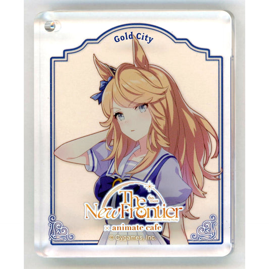 Gold City Umamusume Pretty Derby 6th EVENT The New Frontier Autumn Animate Cafe CoLotta Trading Acrylic Plate Keychain Group D [USED]