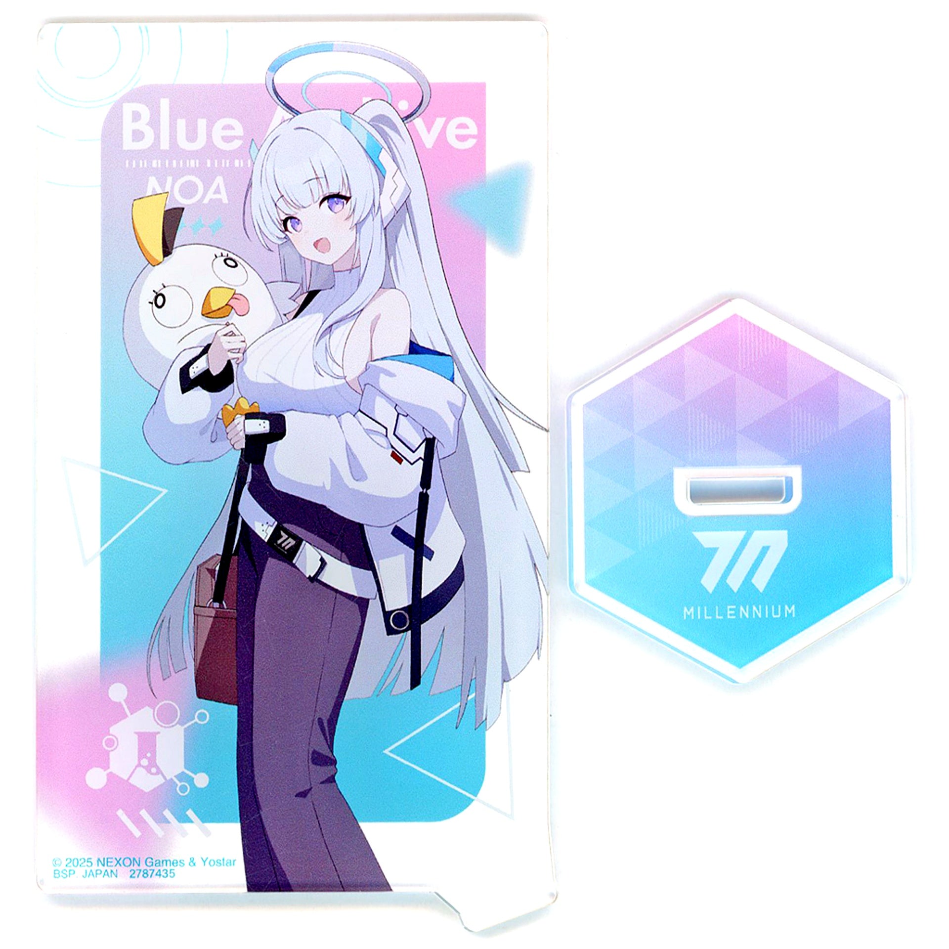 Noa Ushio Card-shaped Acrylic Plate with Stand Seminar Blue Archive [USED]