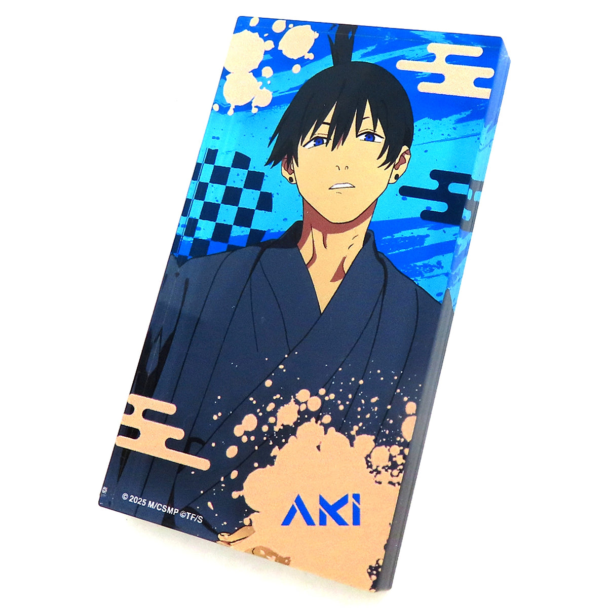Aki Hayakawa B Prize Explosion Chainsaw Man The Movie: Reze Arc Omatsuri Pop Up Shop Typhoon Devil Roulette Acrylic Block [USED]