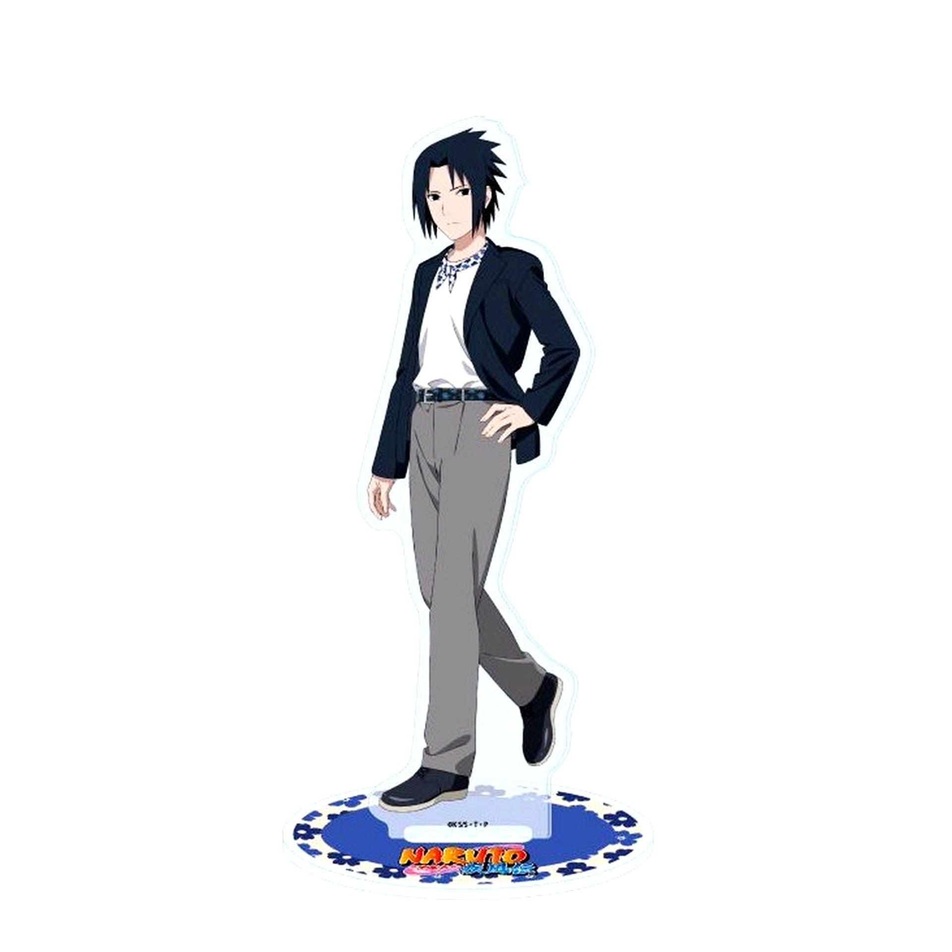 Sasuke Uchiha 66. New Retro Ver. Illustration Acrylic Stand Naruto Shippuden [USED]