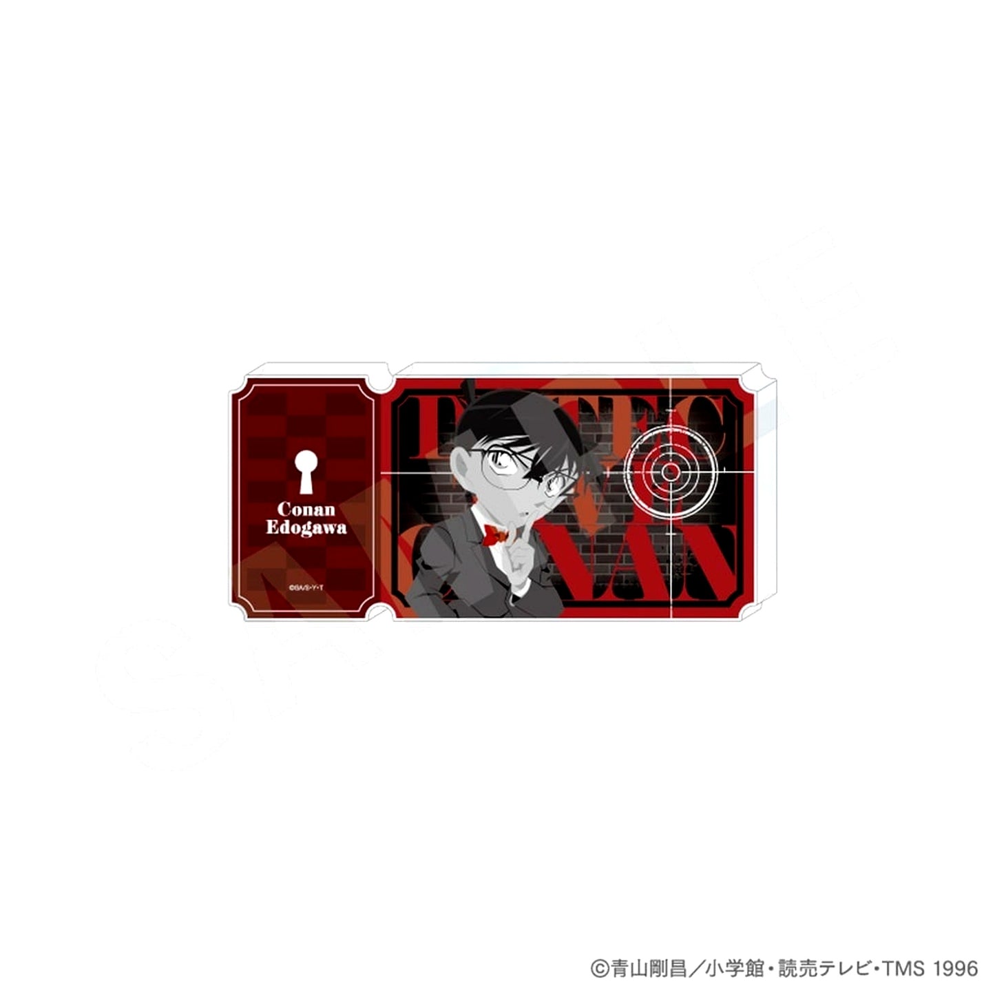 Conan Edogawa Monochrome Ver. Detective Conan Paintract Series Ticket Style Acrylic Block [USED]