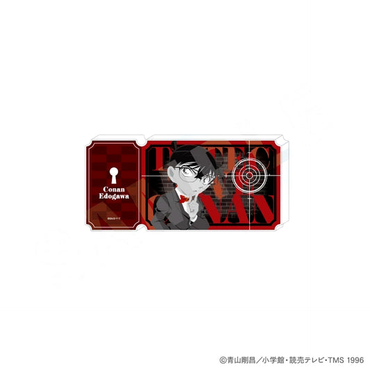 Conan Edogawa Monochrome Ver. Detective Conan Paintract Series Ticket Style Acrylic Block [USED]
