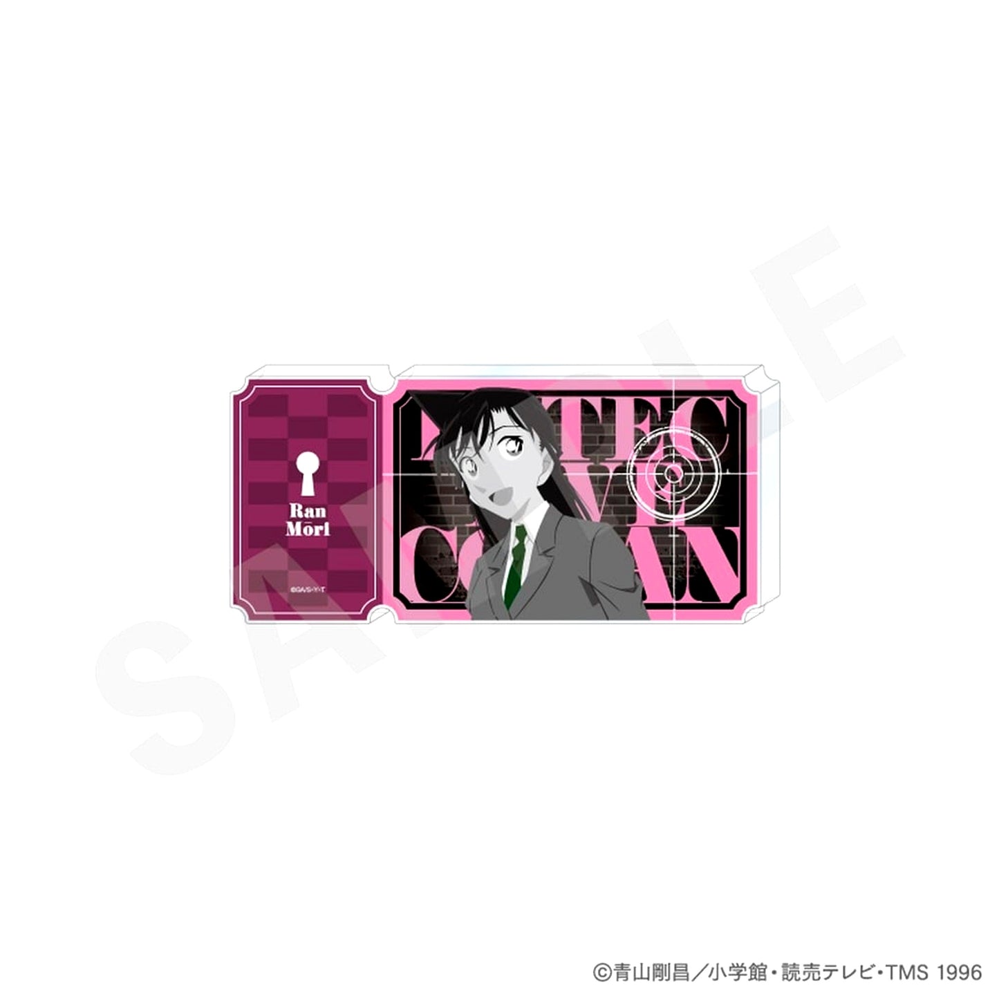 Ran Mouri Monochrome Ver. Detective Conan Paintract Series Ticket Style Acrylic Block [USED]
