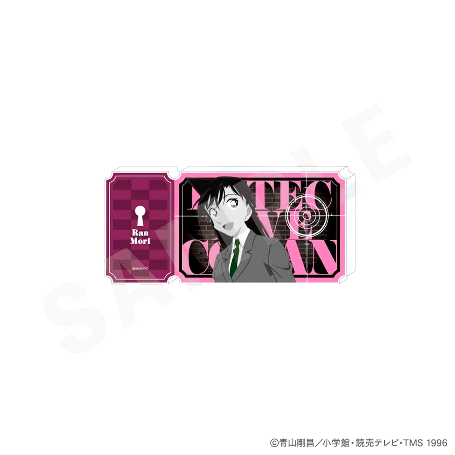 Ran Mouri Monochrome Ver. Detective Conan Paintract Series Ticket Style Acrylic Block [USED]