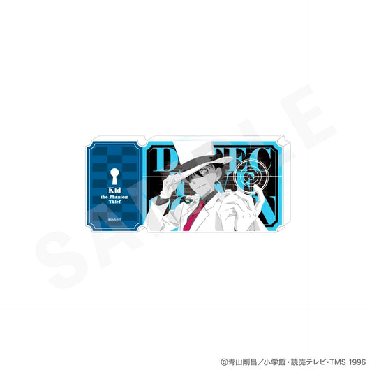 Kaito Kid Detective Conan Paintract Series Ticket-Style Acrylic Block Monochrome Ver. [USED]