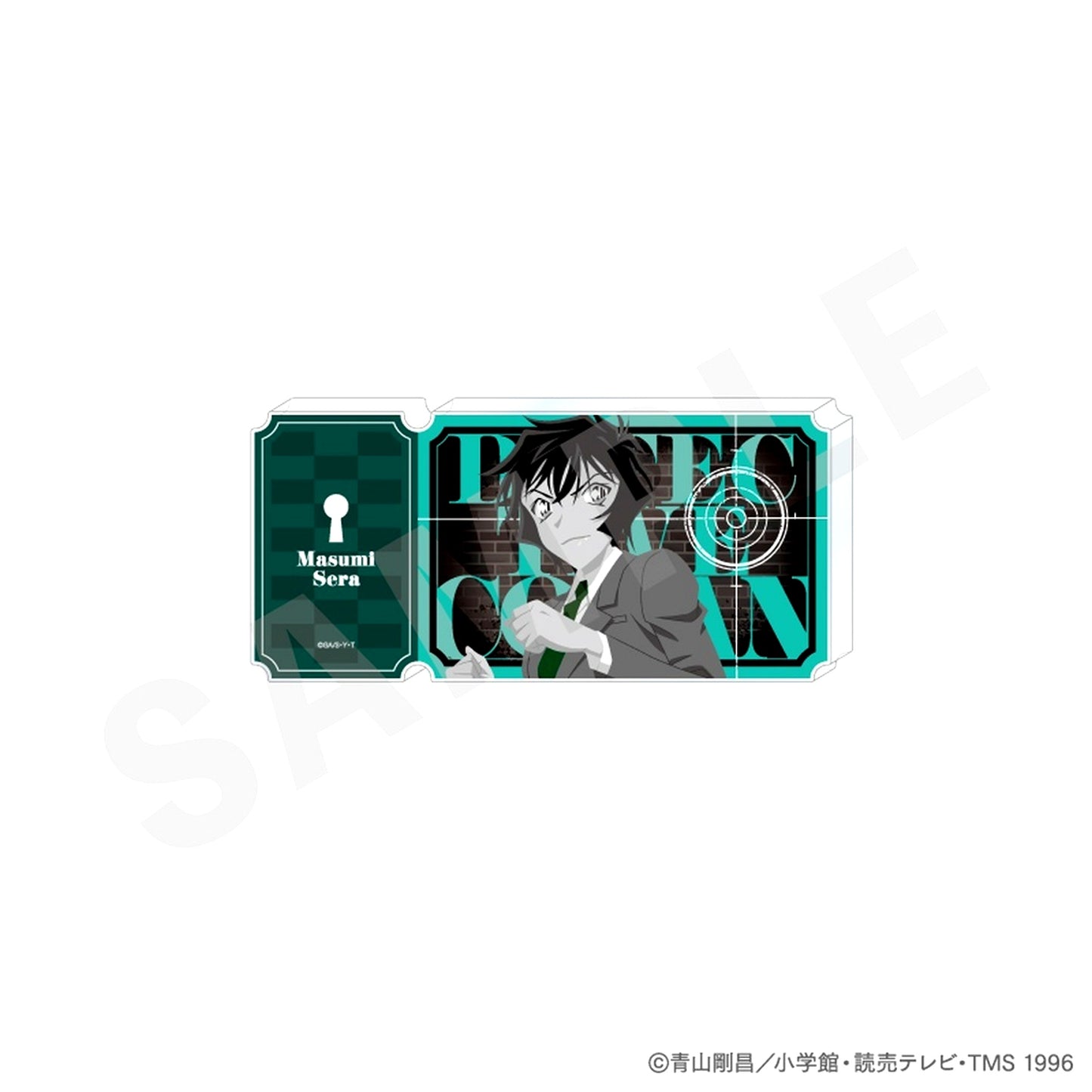 Masumi Sera Monochrome Ver. Detective Conan Paintract Series Ticket Style Acrylic Block [USED]