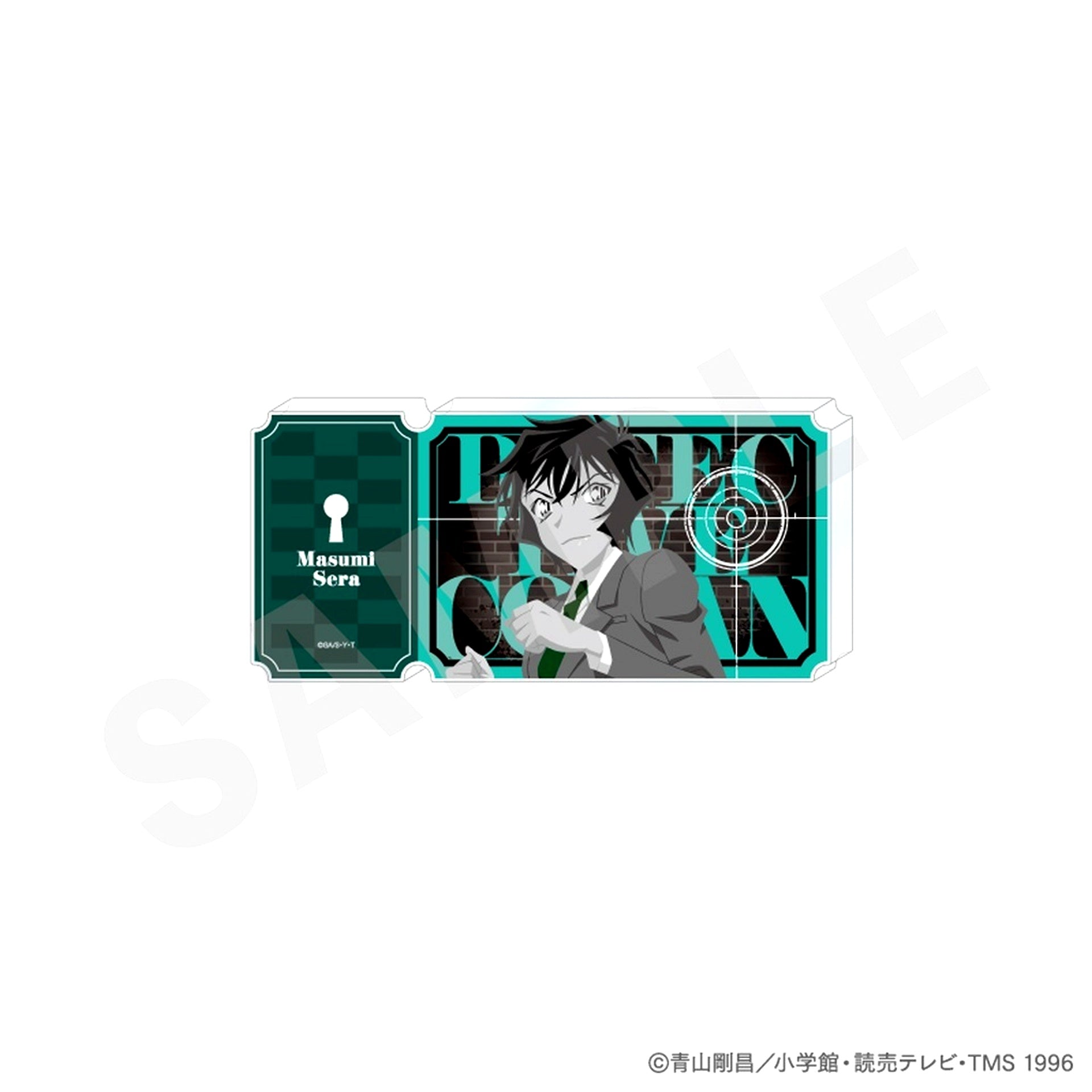 Masumi Sera Monochrome Ver. Detective Conan Paintract Series Ticket Style Acrylic Block [USED]