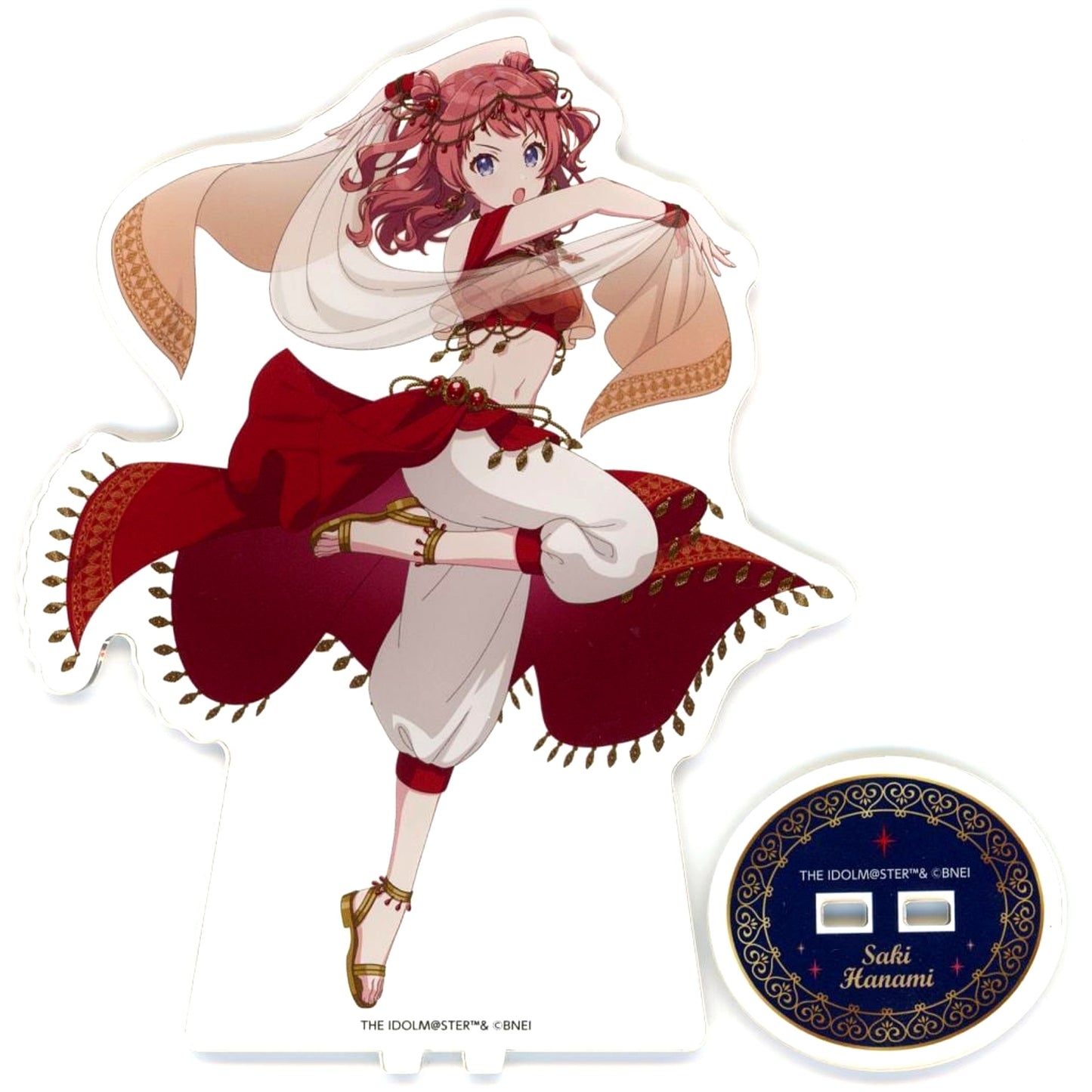 Saki Hanami Arabian Ver. Acrylic Stand Gakuen Idolmaster Hatsuboshi Gakuen Arabian Cafe x animate cafe [USED]