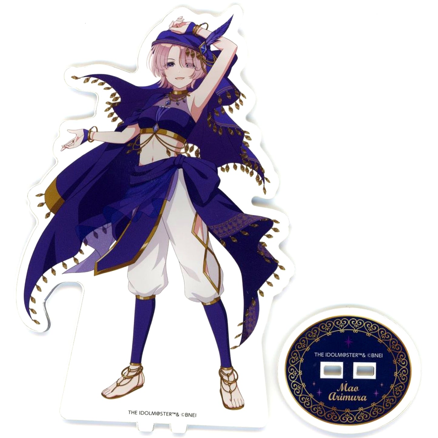 Mao Arimura Arabian Ver. Acrylic Stand Gakuen Idolmaster Hatsuboshi Gakuen Arabian Cafe x animatecafe [USED]