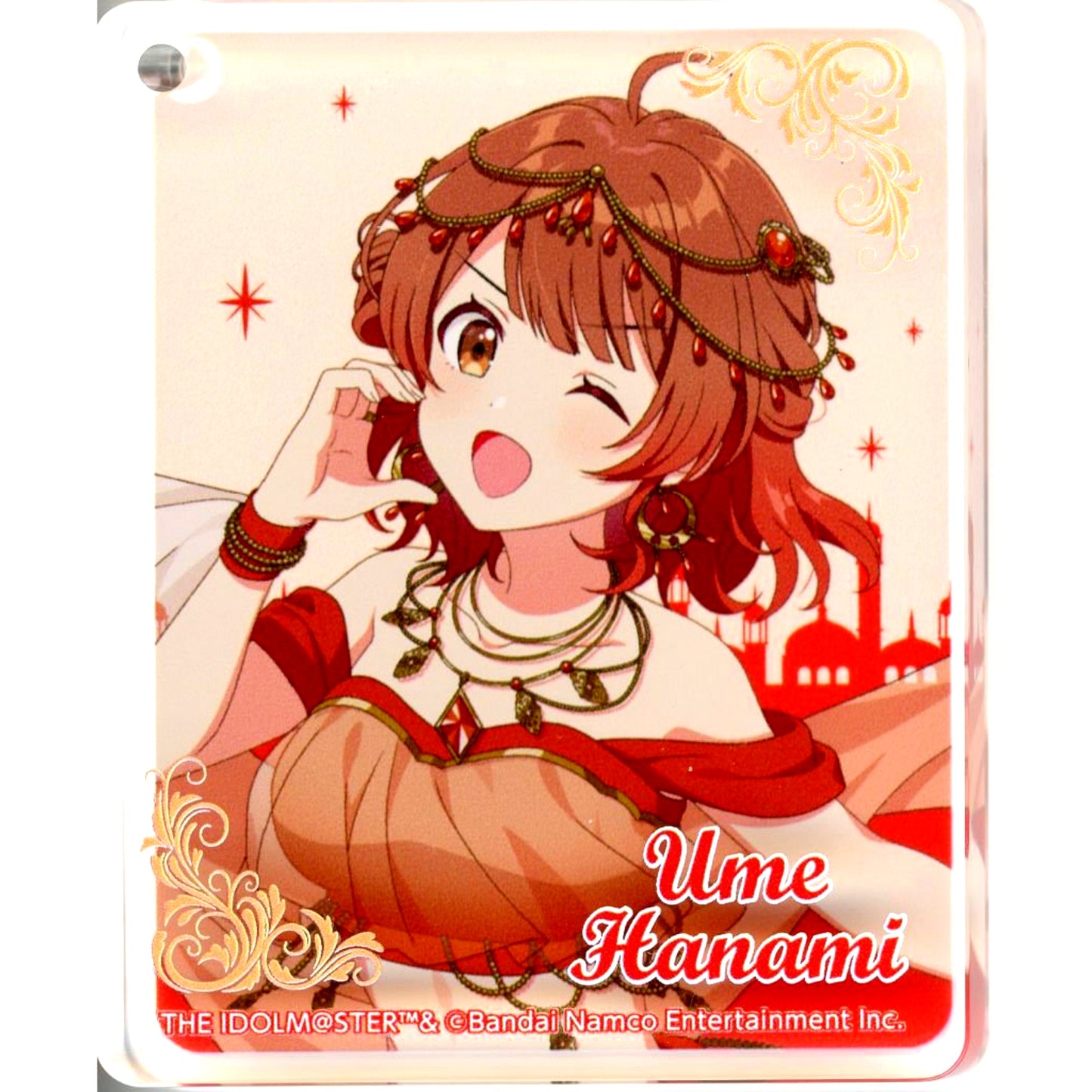 Ume Hanami Gakuen Idolmaster Hatsuboshi Gakuen CoLotta Trading Acrylic Plate Keychain Arabian Ver. Arabian Cafe x animate cafe [USED]