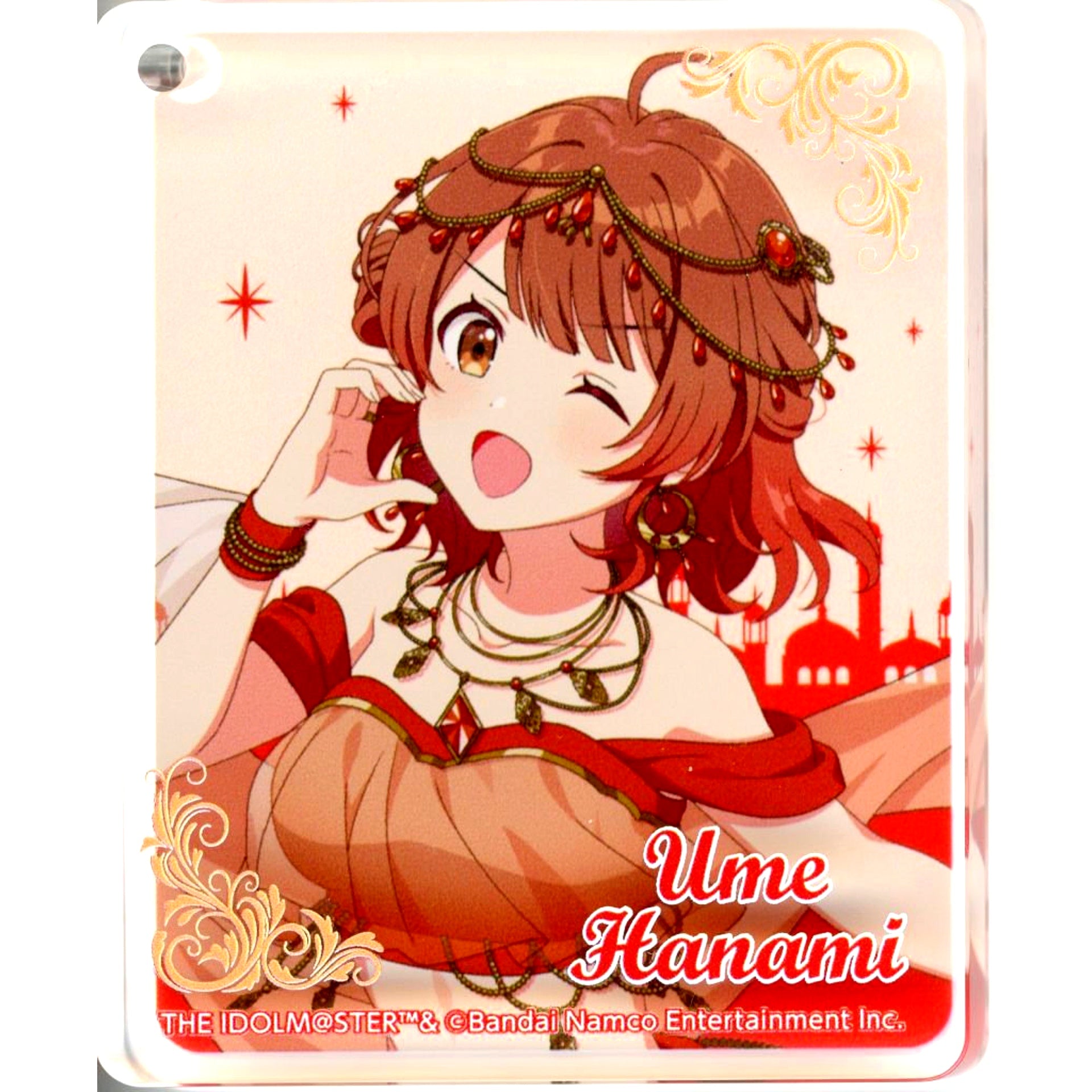 Ume Hanami Gakuen Idolmaster Hatsuboshi Gakuen CoLotta Trading Acrylic Plate Keychain Arabian Ver. Arabian Cafe x animate cafe [USED]