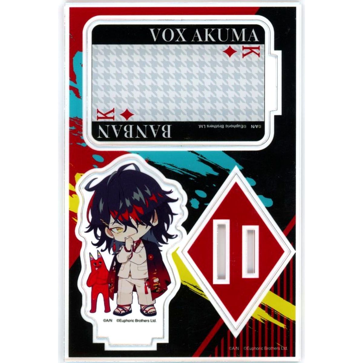 Vox Akuma Mini Standard Ver. Acrylic Stand Jr. Virtual YouTuber Nijisanji NIJISANJI EN x Garten of Banban x Daiba Haunted School [USED]