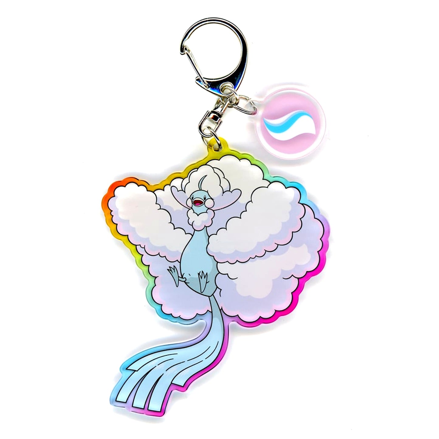 Mega Altaria & Altarianite Pokemon Acrylic Keychain Collection Mega Evolution Pokemon & Mega Stone [USED]