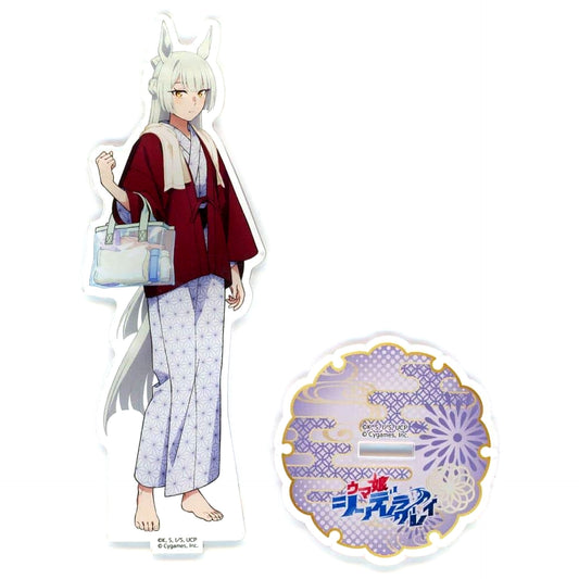 Fujimasa March Umamusume Cinderella Gray Acrylic Stand Gokurakuyu RAKU SPA Kasamatsu Bath [USED]