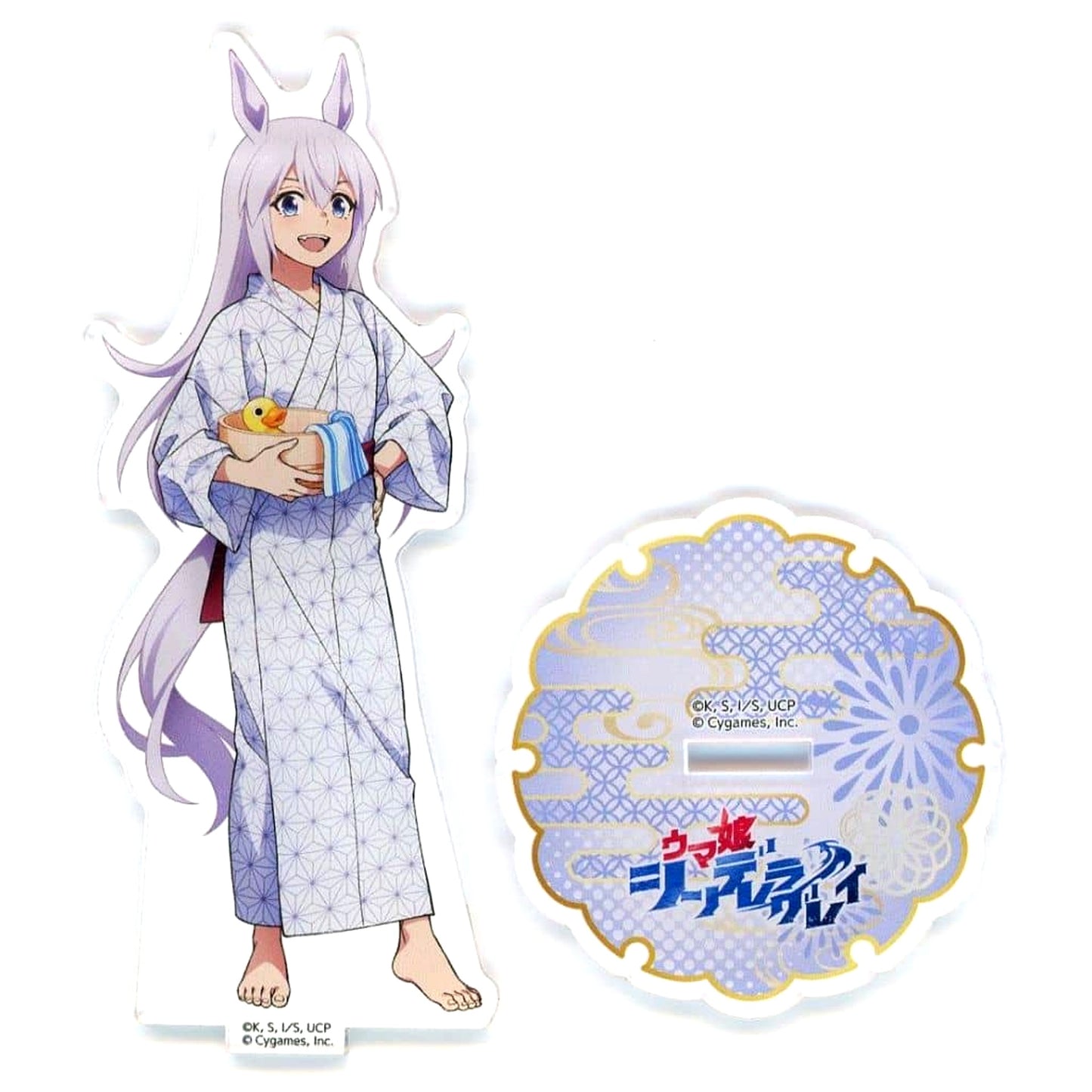 Tamamo Cross Umamusume Cinderella Gray Acrylic Stand Gokurakuyu RAKU SPA Kasamatsu Bath [USED]