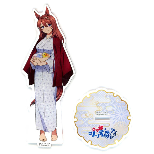 Super Creek Uma Musume Cinderella Gray Acrylic Stand x Gokurakuyu RAKU SPA Kasamatsu no Yu [USED]