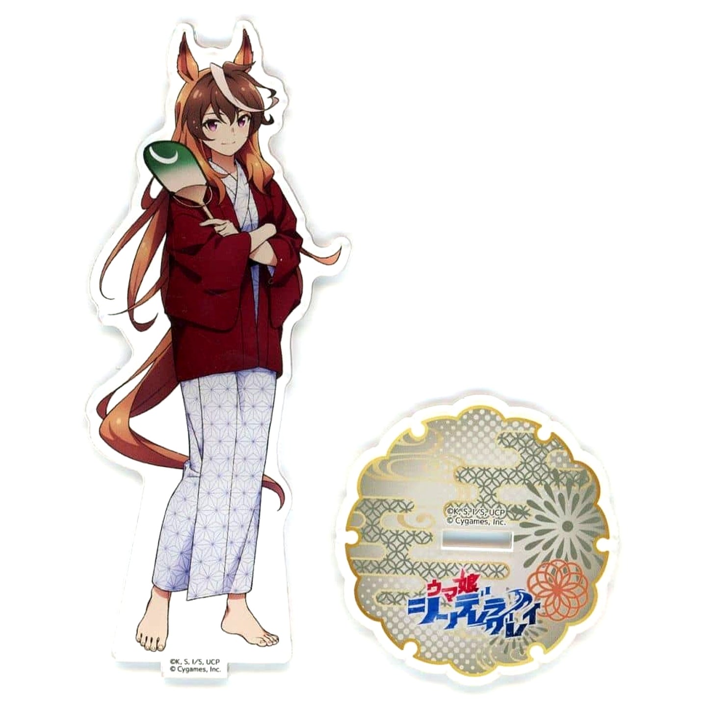 Symboli Rudolf Umamusume Cinderella Gray Acrylic Stand Gokurakuyu RAKU SPA Kasamatsu Bath [USED]