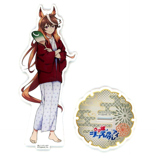 Symboli Rudolf Umamusume Cinderella Gray Acrylic Stand Gokurakuyu RAKU SPA Kasamatsu Bath [USED]