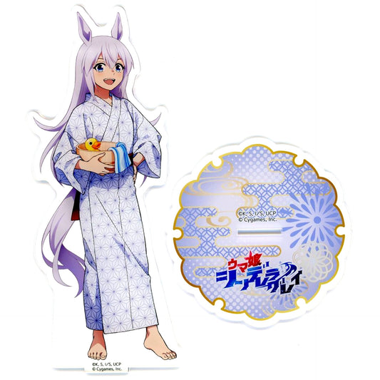 Tamamo Cross Uma Musume Cinderella Gray BIG Acrylic Stand x Gokurakuyu RAKU SPA Kasamatsu no Yu Mail Order Limited [USED]