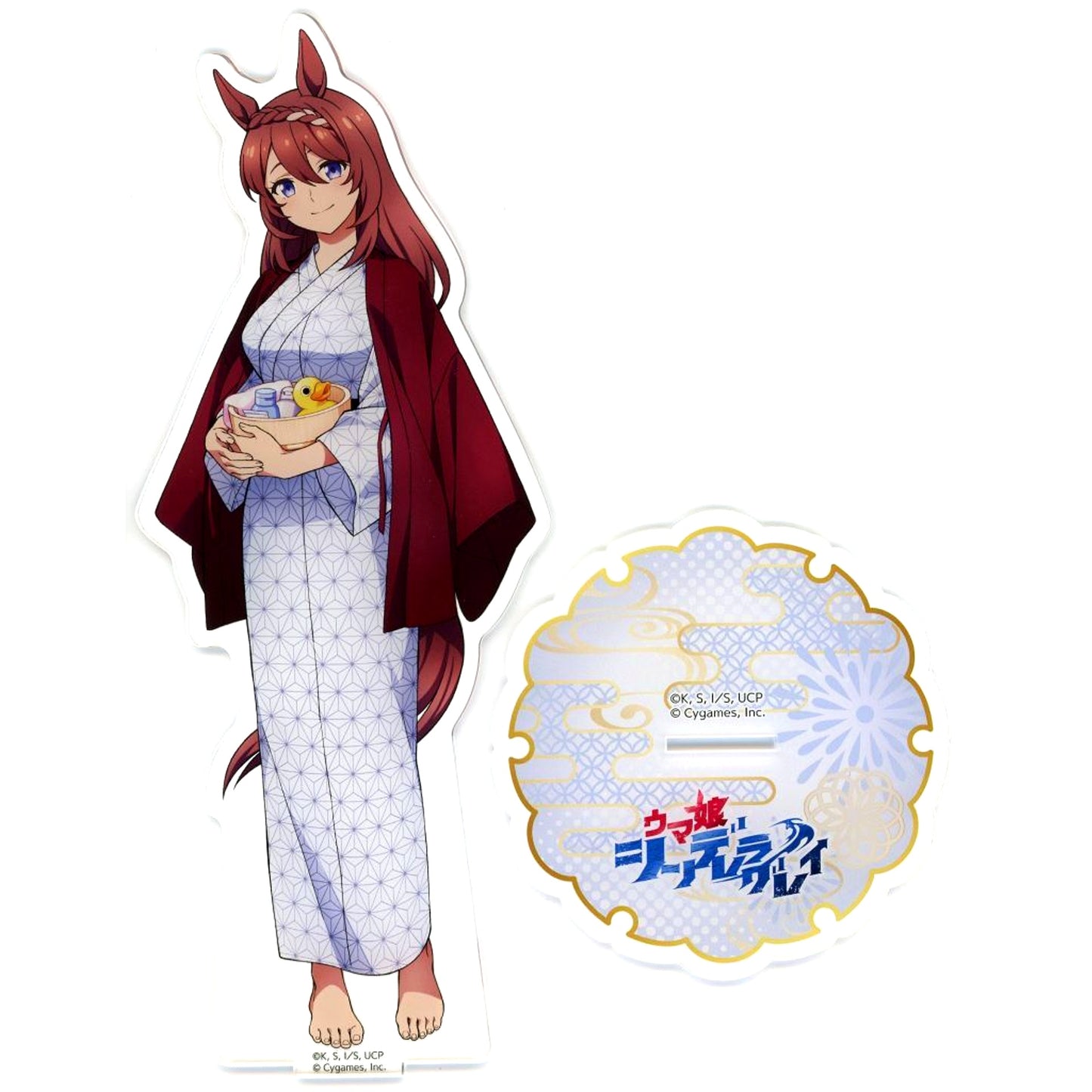 Super Creek Uma Musume Cinderella Gray BIG Acrylic Stand x Gokurakuyu RAKU SPA Kasamatsu no Yu Mail Order Limited [USED]