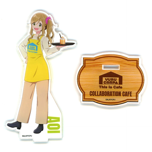 Aoi Inuyama Yuru Camp SEASON 3 x This Is Cafe Collab Limited Original Acrylic Stand Life-size Ver. [USED]