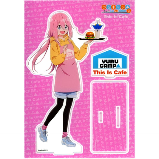Nadeshiko Kagamihara Collabo Ltd Original Acrylic Stand BIG Ver. Yuru Camp SEASON 3 x This Is Cafe [USED]
