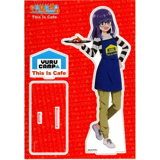 Chiaki Ohgaki Collabo Ltd Original Acrylic Stand BIG Ver. Yuru Camp SEASON 3 x This Is Cafe [USED]