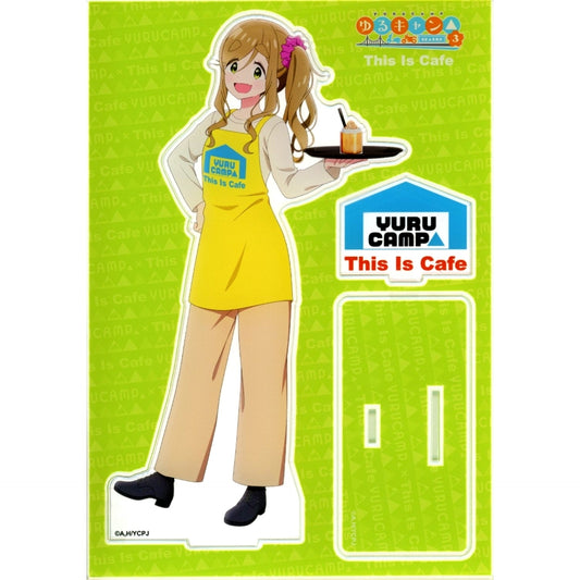 Aoi Inuyama Collabo Ltd Original Acrylic Stand BIG Ver. Yuru Camp SEASON 3 x This Is Cafe [USED]