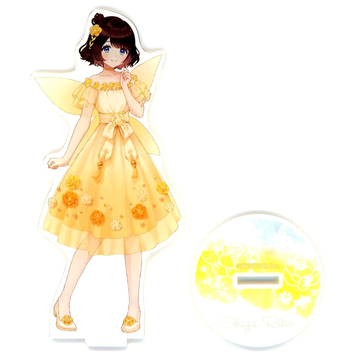 Riko Shiga Acrylic Stand Virtual YouTuber Nijisanji Izure Ayame ka Kakitsubata x HANA BIYORI [USED]