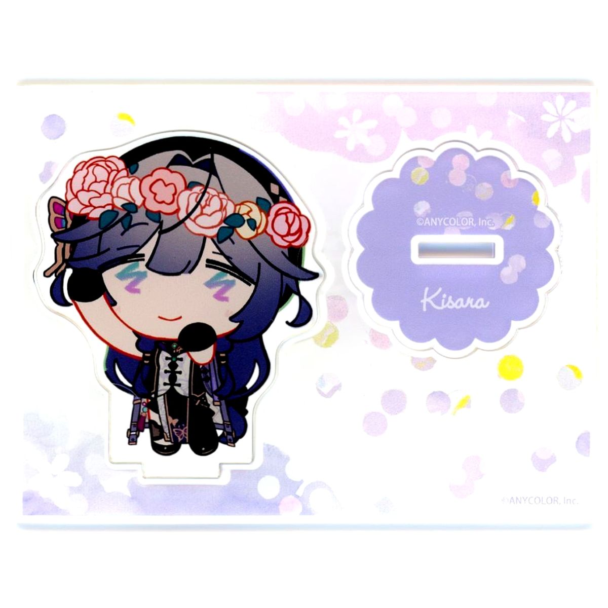 Kisara Flower Crown Mini Character Acrylic Stand Virtual YouTuber Nijisanji NIJISANJI Izure Ayame ka Kakitsubata x HANA BIYORI [USED]