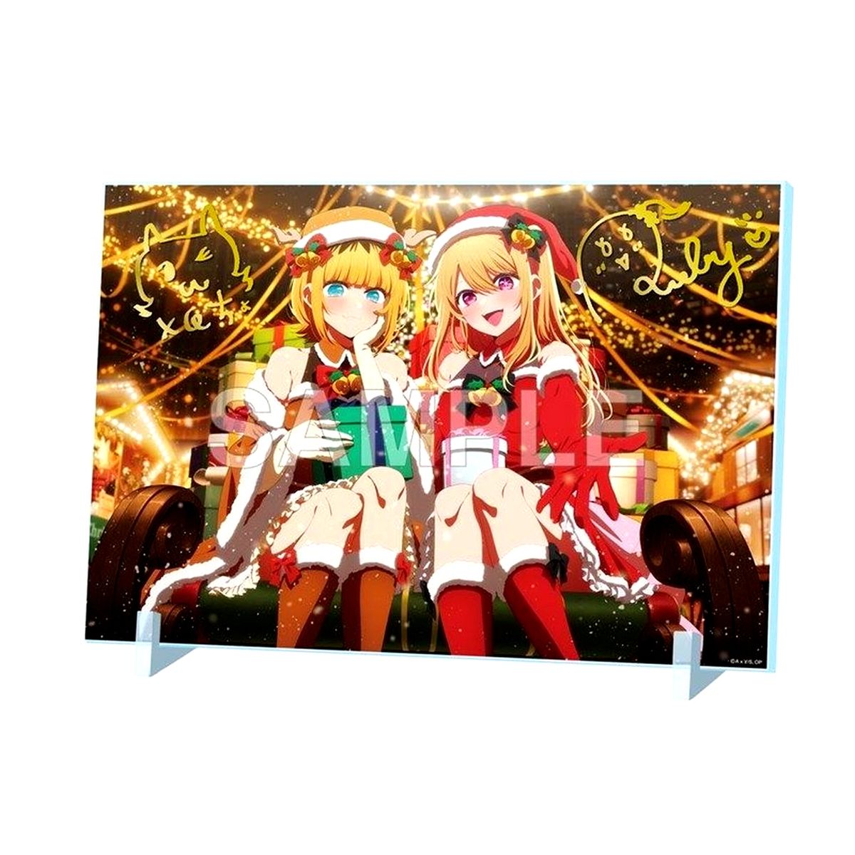 Xmas 2024 Ver. Foil Stamping Signed Acrylic Panel Oshi No Ko [USED]