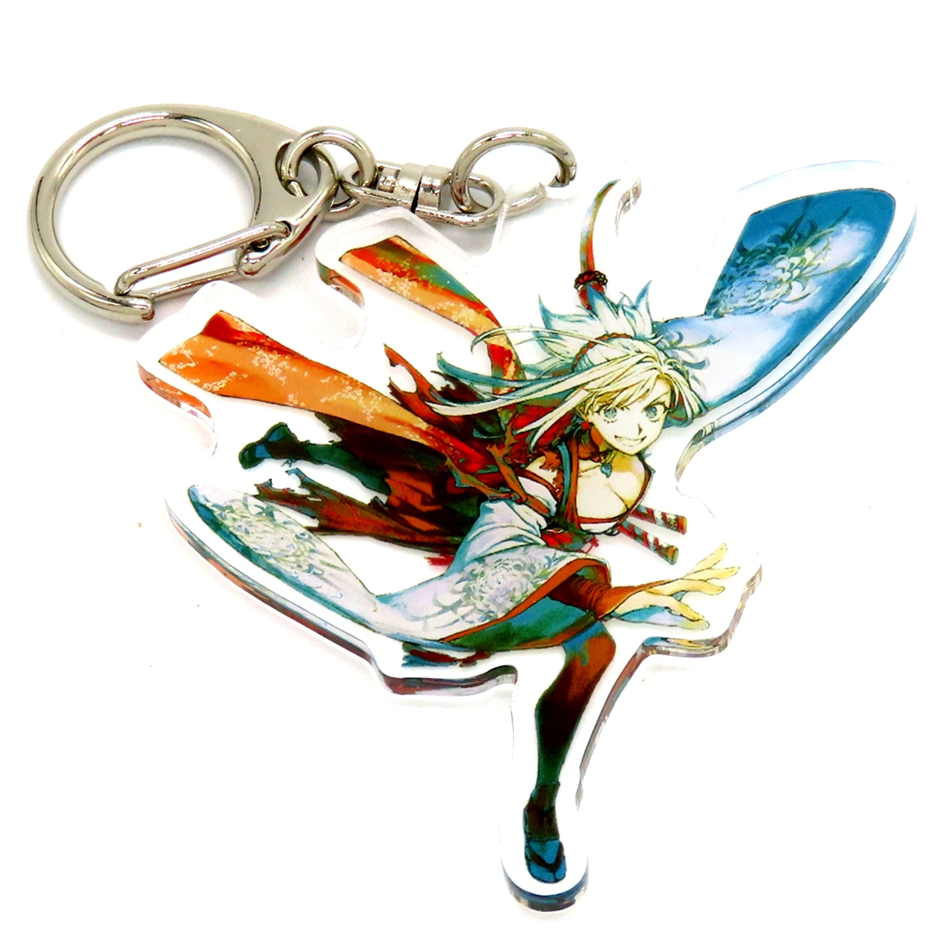 Berserker/Musashi Miyamoto Fate/Samurai Remnant Acrylic Keychain 2nd Anniversary Online Kuji E Prize [USED]