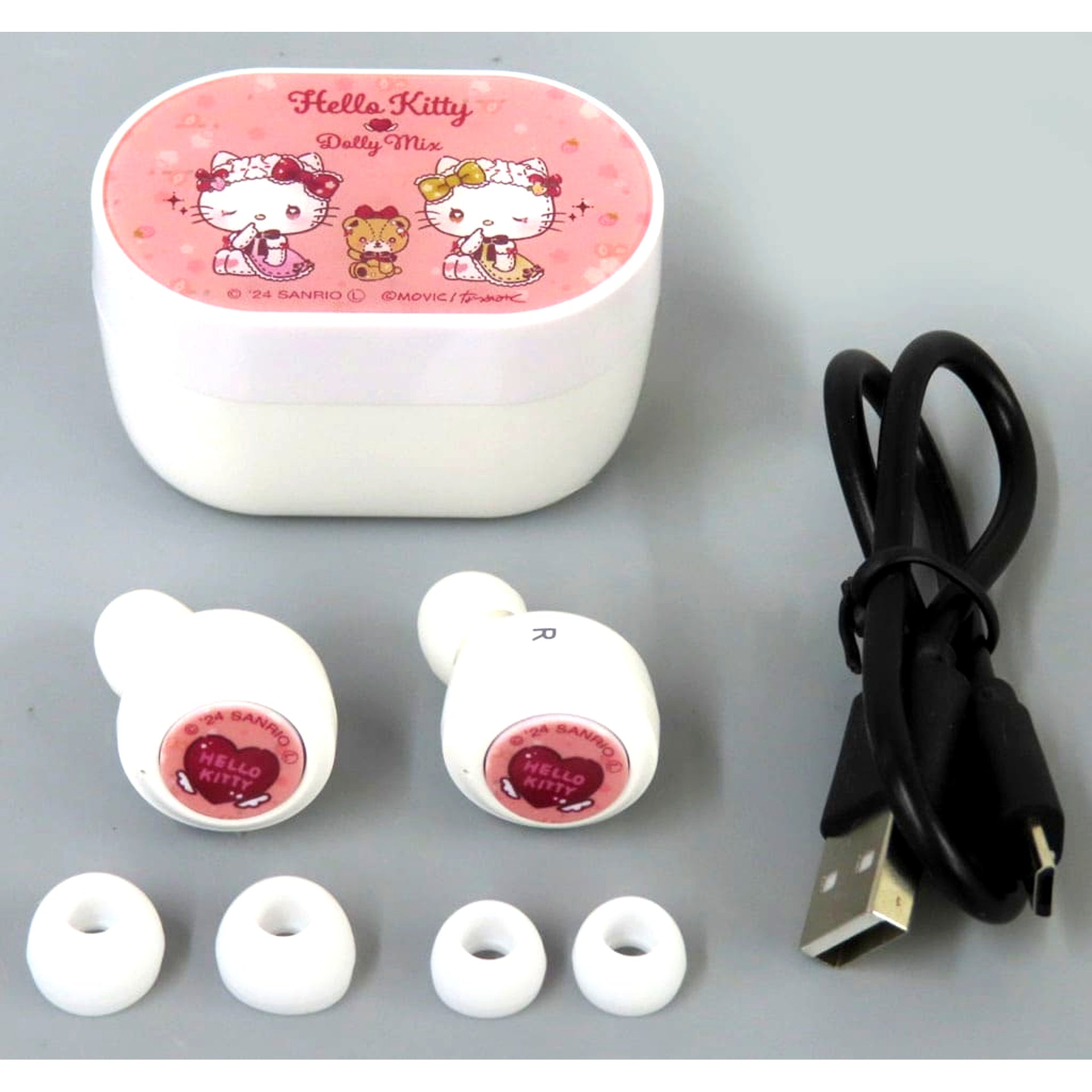 Hello Kitty & Hello Mimmy Sanrio Characters True Wireless Stereo Earbuds [USED]