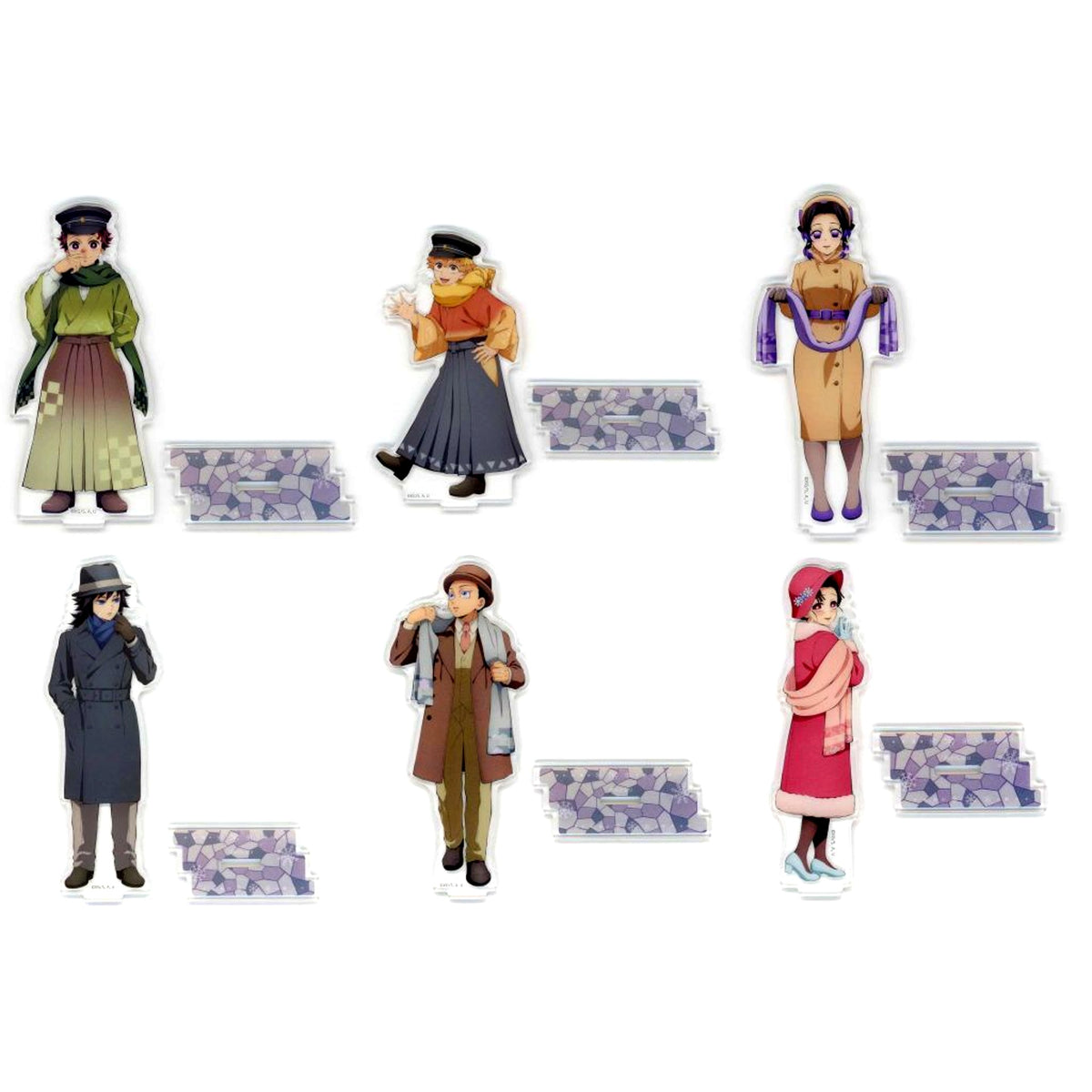 Set of 6 Demon Slayer: Kimetsu no Yaiba Random Acrylic Stand animate Girls Festival 2025 [USED]