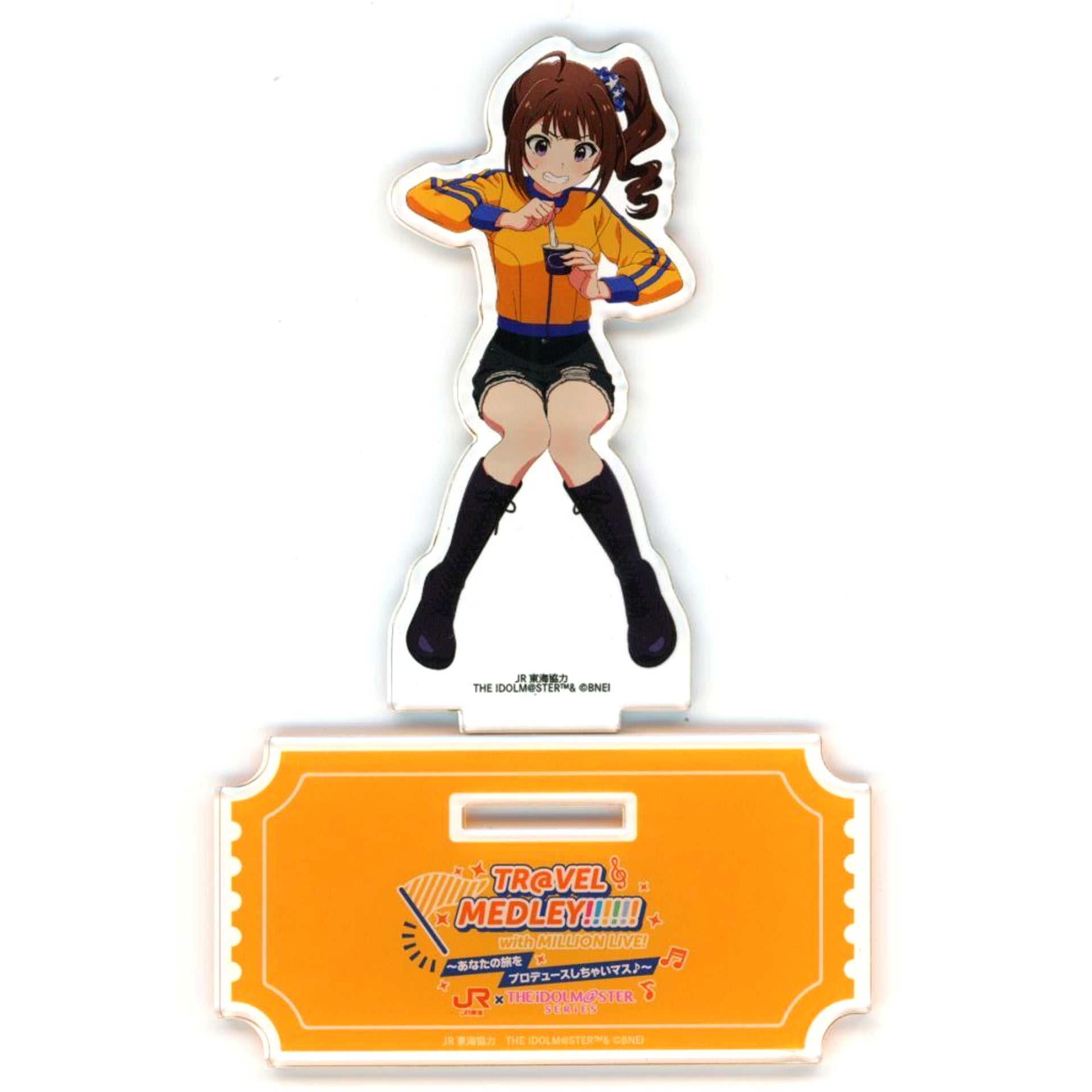 Nao Yokoyama Illustration Acrylic Stand Travel Medley!!!!!! with The Idolmaster Series Produce Your Journey JR Central x The Idolmaster Series [USED]
