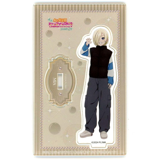 Mia Taylor Love Live! Nijigasaki High School Idol Club Movie Final Chapter Part 2 Kyoto Osaka Kobe Member Ver. Oval Base Trading Acrylic Stand Theater Goods [USED]