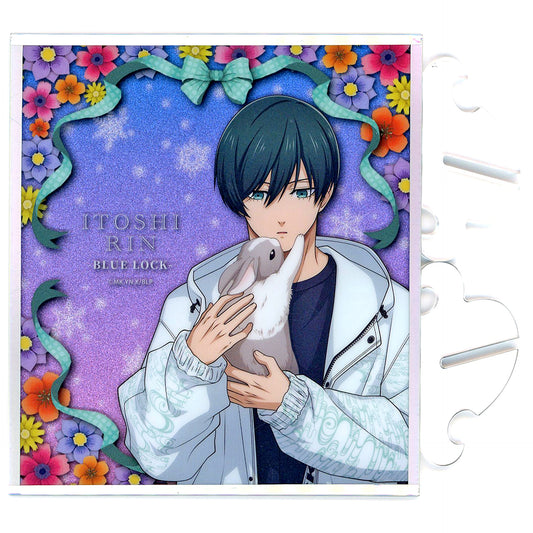 Rin Itoshi Blue Lock Acrylic Glitter Art Rabbit [USED]