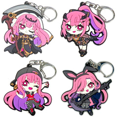 Set of 4 Mori Calliope Virtual YouTuber hololive English Birthday Celebration 2025 Lucky Dead Beat's Random Rubber Strap [USED]
