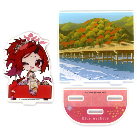 Renge Fuwa Diorama Acrylic Stand Blue Archive Autumn Foliage Kyoto Trip [USED]