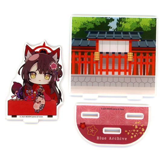 Wakamo Kosaka Diorama Acrylic Stand Blue Archive Autumn Foliage Kyoto Trip [USED]