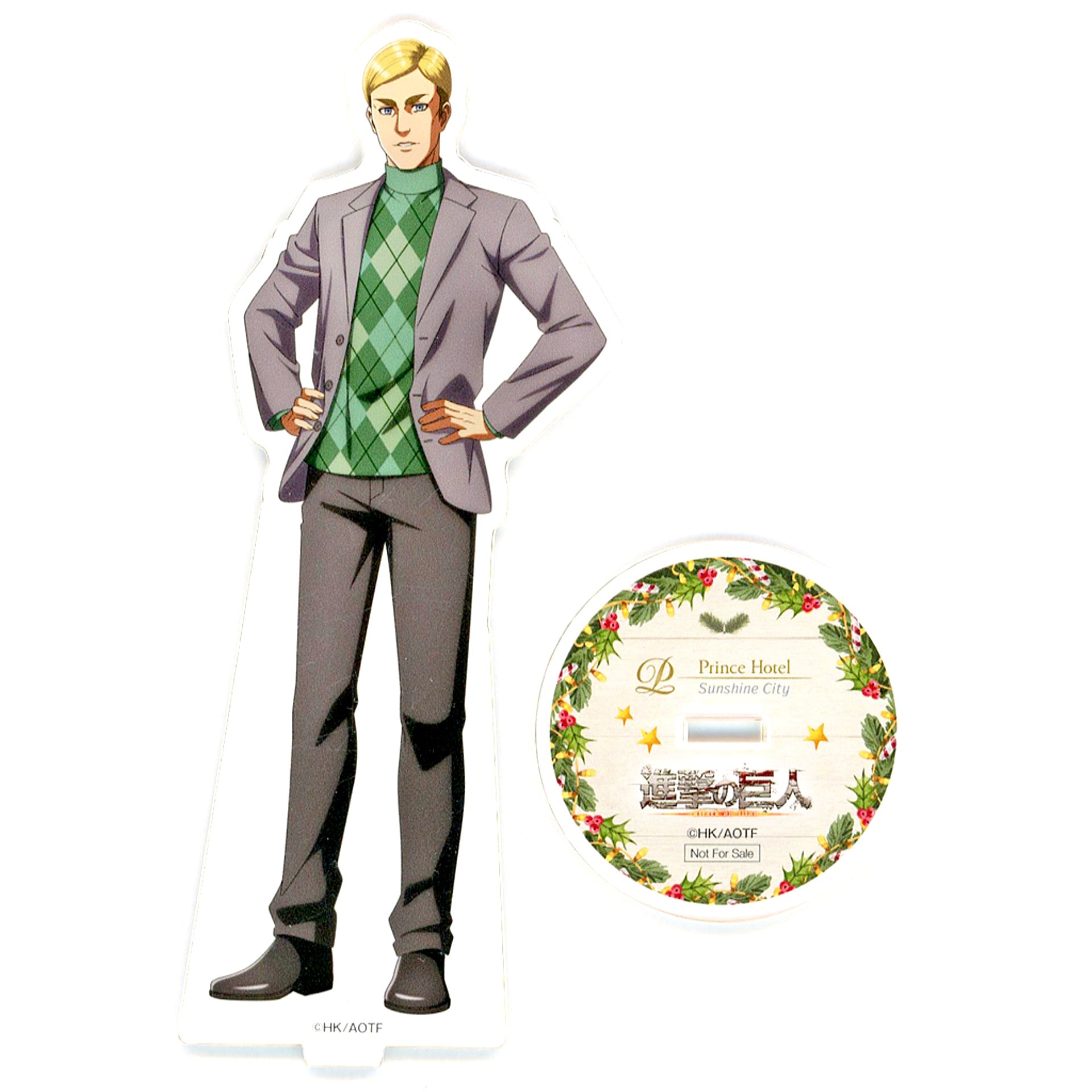 Erwin Smith Attack on Titan x Sunshine City Prince Hotel Vol. 4 Acrylic Stand Accommodation Bonus [USED]
