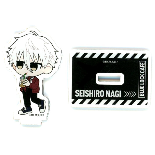 Seishiro Nagi Mini Acrylic Stand Blue Lock Cafe special trip [USED]