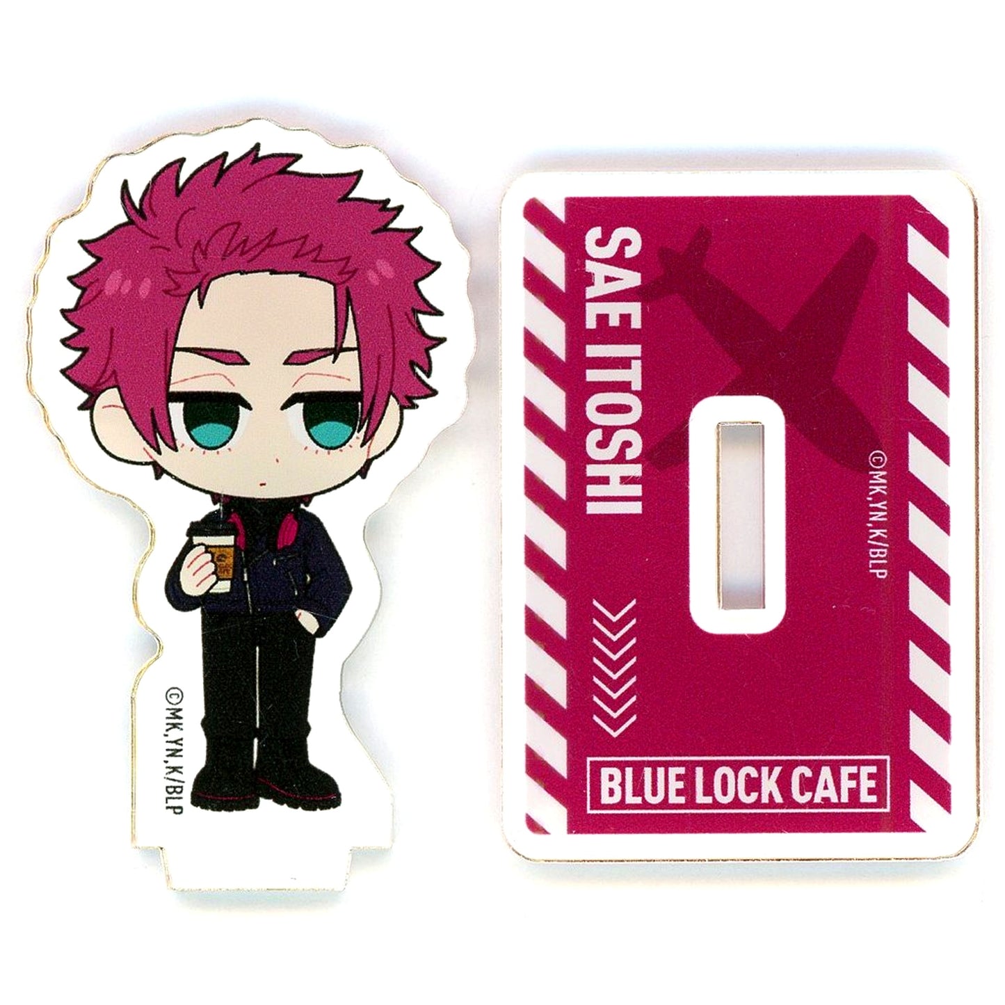 Sae Itoshi Mini Acrylic Stand Blue Lock Cafe special trip [USED]