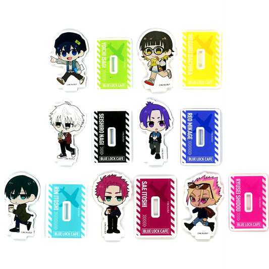 Set of 7 Mini Acrylic Stand Blue Lock Cafe special trip [USED]